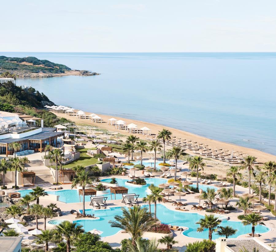 לוטרה קיליניס Grecotel Luxme Palms At Riviera Olympia & Aqua Park מראה חיצוני תמונה