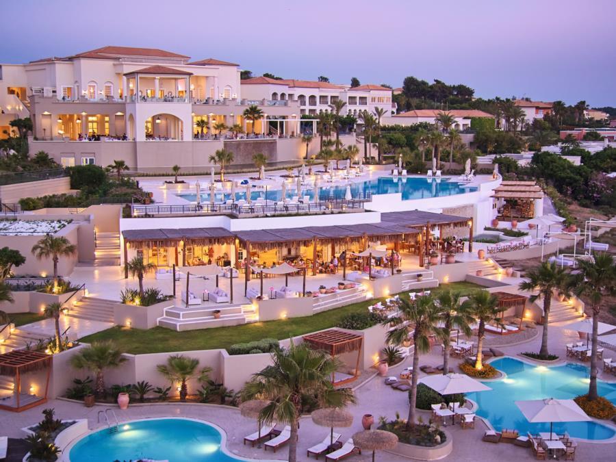 לוטרה קיליניס Grecotel Luxme Palms At Riviera Olympia & Aqua Park מראה חיצוני תמונה